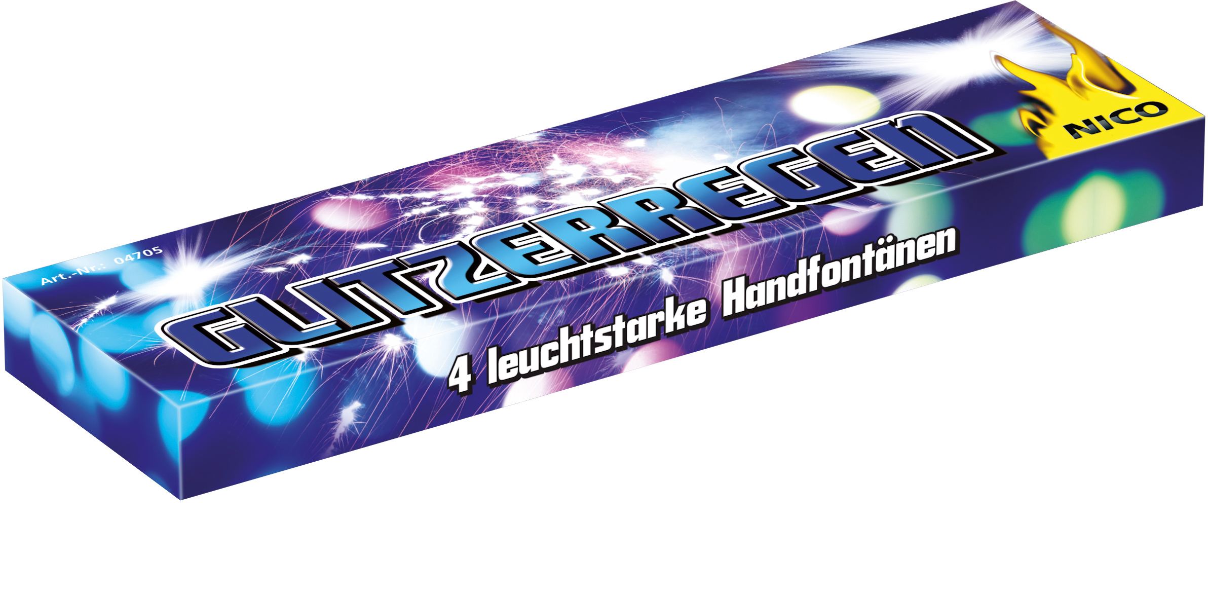 Glitzerregen, 4er Schachtel