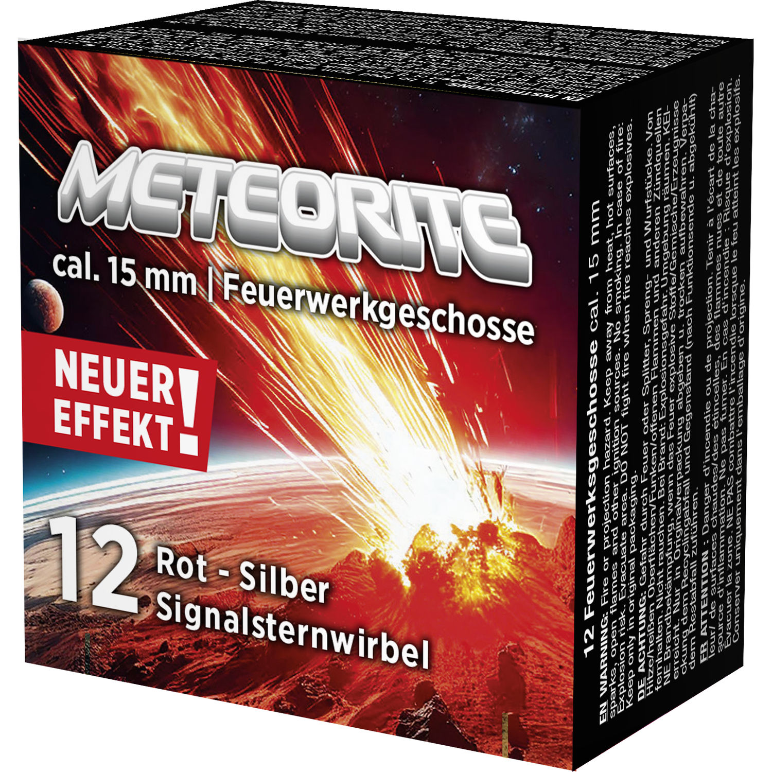 Signalsternwirbel Meteorite Rot-Silber